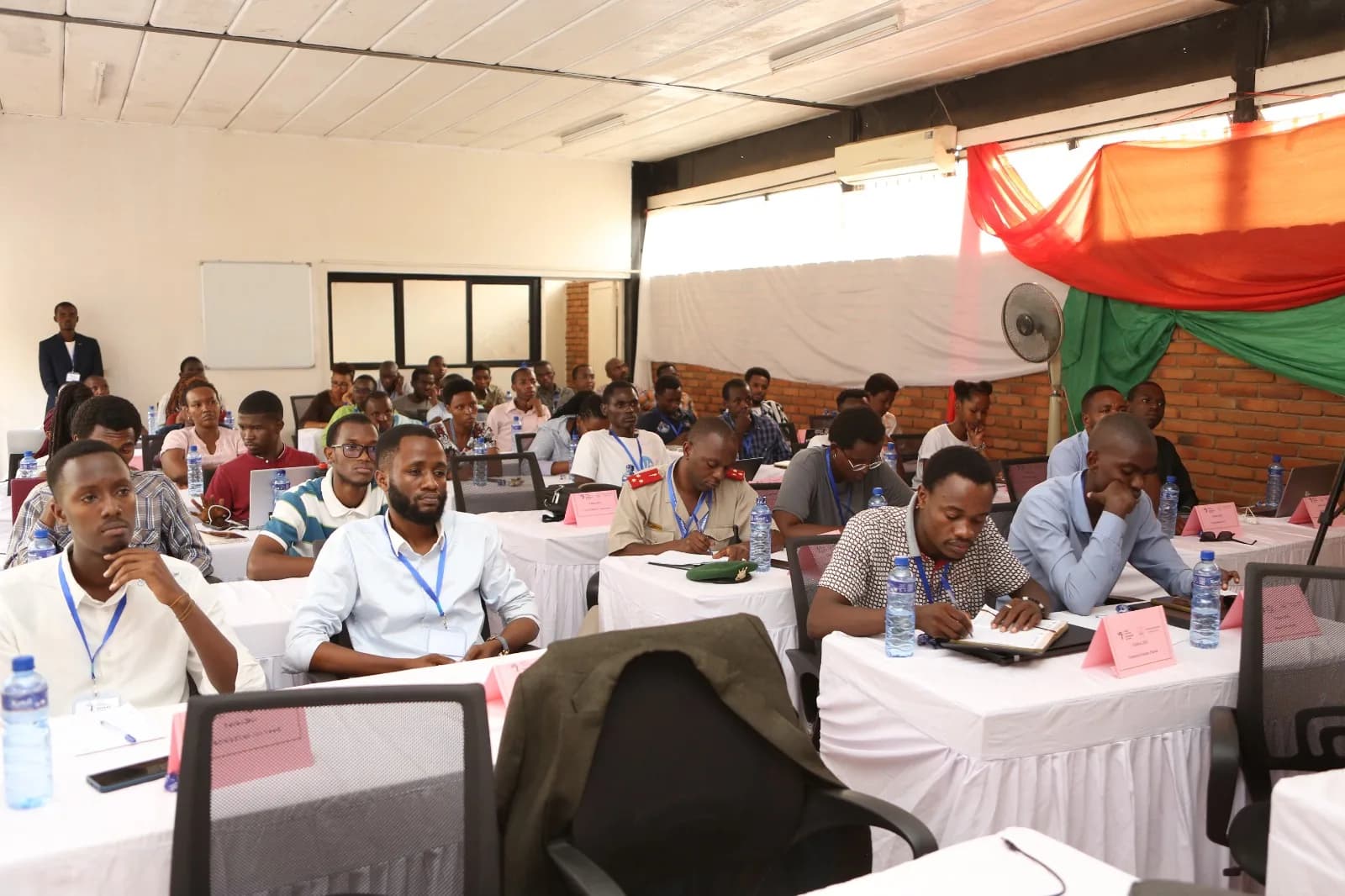 Participants seated in the conference hall at Deep Learning IndabaX Burundi 2024